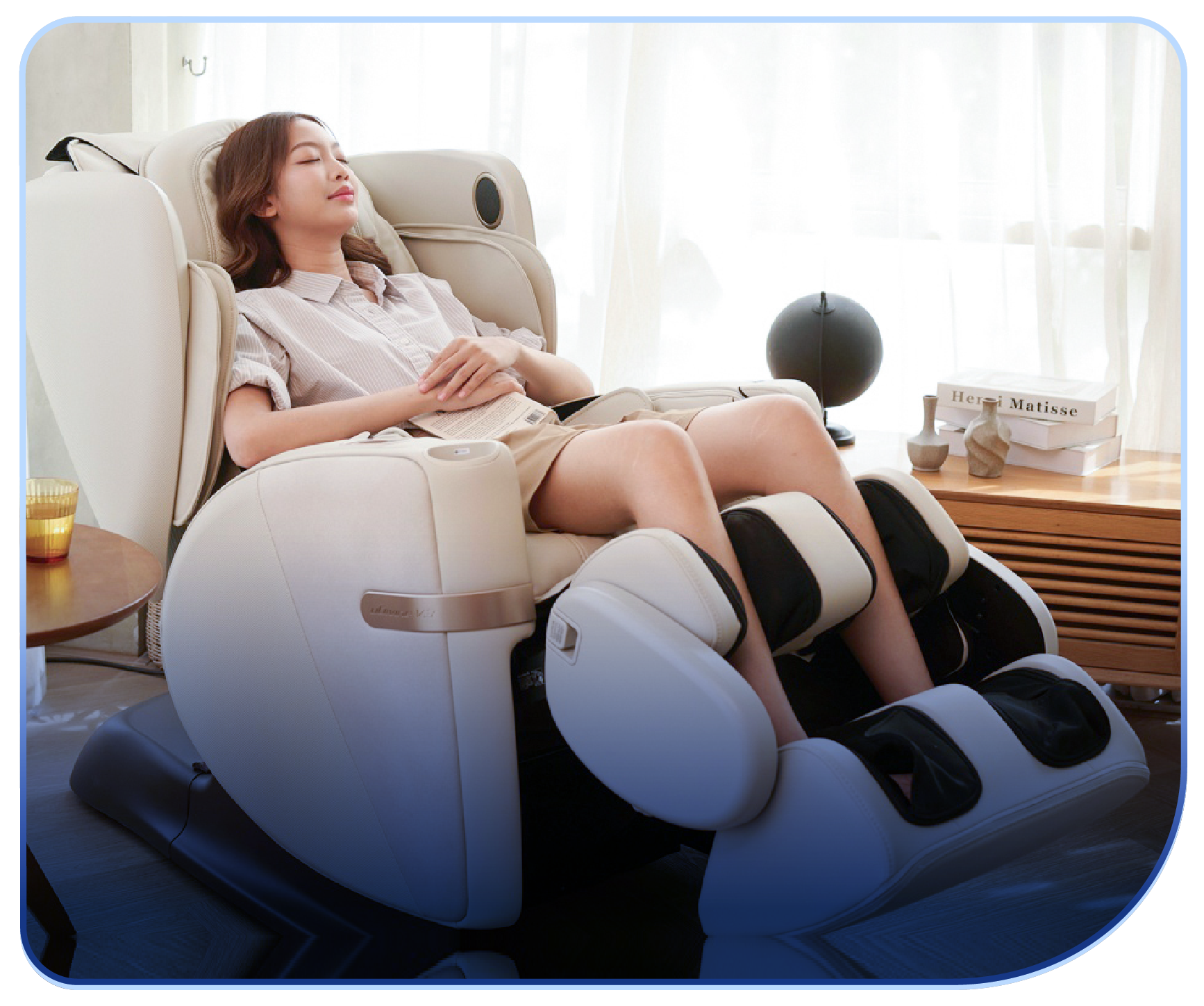 High-performance luxury massage chair OSIM uDivine V3 combining advanced massage techniques with refined ergonomic design