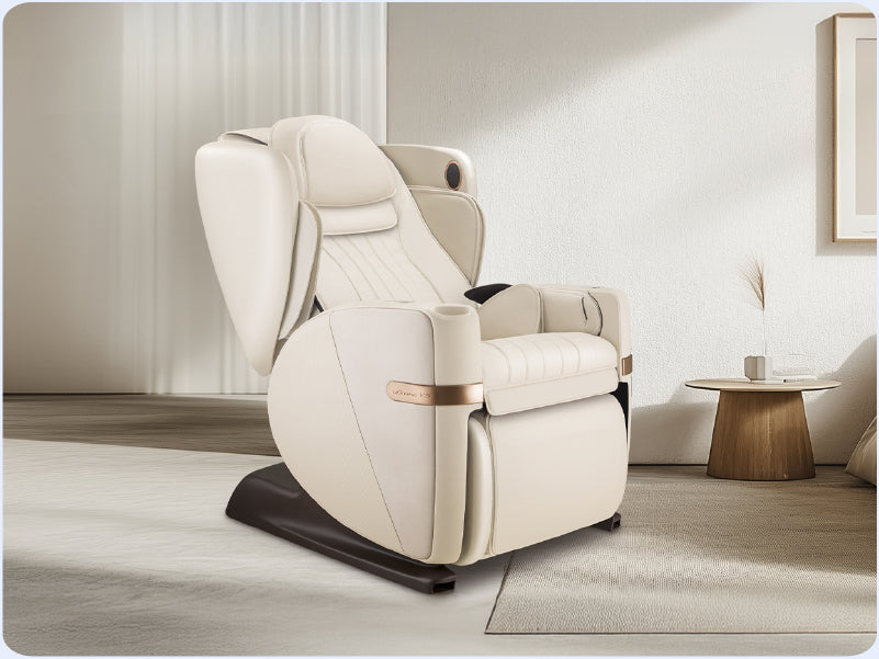 OSIM massage chair in zero gravity position helping reduce pressure on the spine and joints while enhancing massage effectiveness