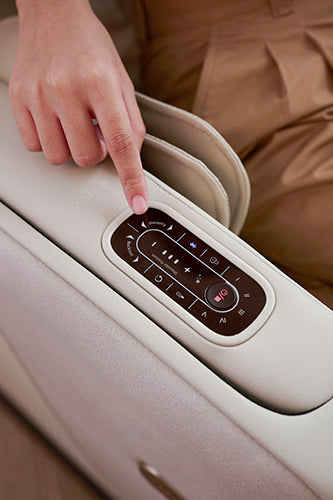 OSIM massage chair and portable massagers integrated into a home environment, supporting daily relaxation as part of a balanced lifestyle